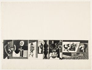 Uden titel, ca. 1931/32 (pen og blæk over grafitblyant) af Arshile Gorky