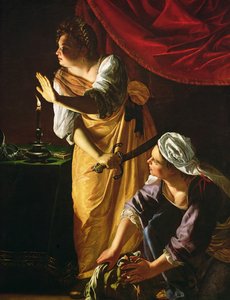 Judith og tjenestepige med hovedet af Holofernes, ca. 1625