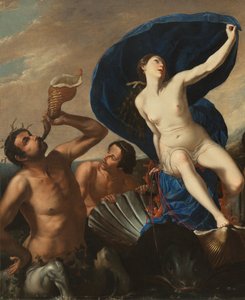 The Triumph of Galatea (olie på lærred) af Artemisia and associate Gentileschi