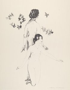 Cirklende duer af Arthur B. Davies