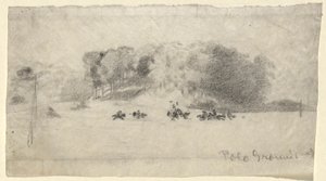 Polo Grounds af Arthur B. Davies