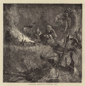 Bøffeljagt, camping ude af Arthur Boyd Houghton