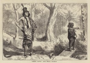 Great Hawk og Small Mormon af Arthur Boyd Houghton