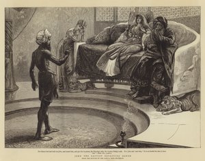 Johannes Døberen irettesætter Herodes af Arthur Boyd Houghton