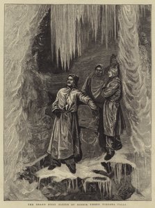 Storhertug Alexis af Rusland under Niagara Falls af Arthur Boyd Houghton