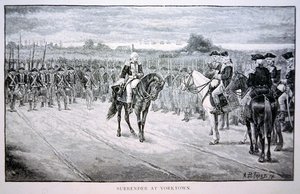 Lord Cornwallis overgiver sig til George Washington i Yorktown