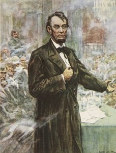 Abraham Lincoln, den store Emancipator, illustration fra 