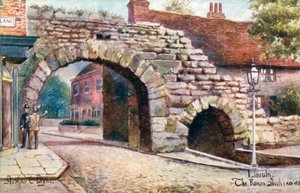 Lincoln, den romerske bue (farve litho)