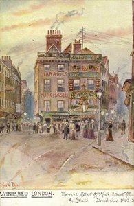 Forsvundet London - Holywell Street og Wych Street, fra Strand