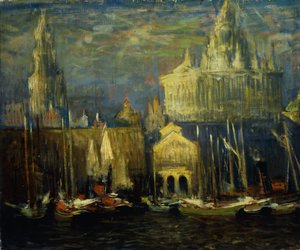 New York Waterfront af Arthur Clifton Goodwin
