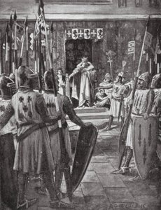 Henrik III og baronerne (litografi)