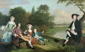 En familie af lystfiskere af Arthur Devis