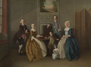 Familiegruppe, 1756 af Arthur Devis