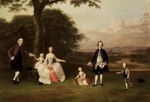 Familien Till, ca. 1750-51 af Arthur Devis