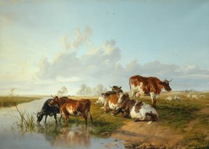 Landskab med et kvæg nær Wool, Dorset