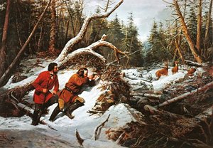Første sne af Arthur Fitzwilliam (after) Tait