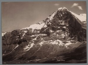 Udsigt over Eiger i Berner Alperne Panorama af Jungfraukette (serietitel)