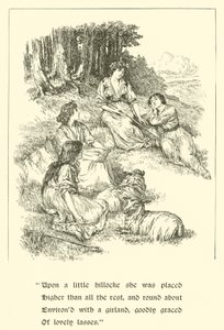 Sir Calidore, Knight Of Courtesy, Coridon And Pastorella (gravering) af Arthur George Walker