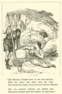 The Adventures Of Sir Artegall, At The Den Deceit (gravering) af Arthur George Walker