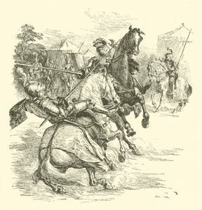 The Legend of Britomart, The Tournament (gravering) af Arthur George Walker