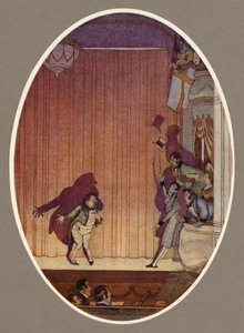 En række i en omnibus, æske (farve litho)