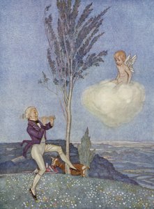 Piping ned ad dalene vildt (farve litho)