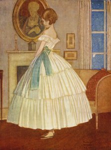 Møllerens datter (farve litho)