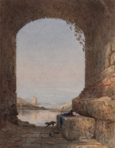 En napolitansk capriccio (wc på papir) af Arthur Glennie