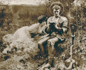 The Temptation of Sir Percival (fotogravure)