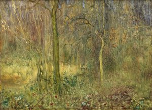 Skovklædt Glade af Arthur Hacker