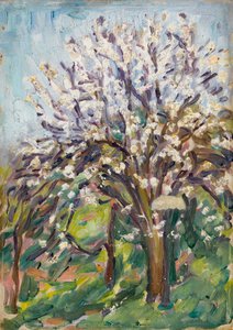 Mandelblomst på skrå kant, ca. 1910