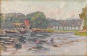 Udsigt over søen, ca. 1910
