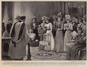 En vinterferie i Egypten, gudstjeneste søndag morgen i Ghezireh-paladset, Kairo