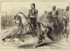 Abdul Hamid II, sultan af Tyrkiet, gennemgår sine tropper