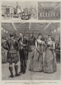 Bal givet på Malta af hertugen og hertuginden af Edinburgh for at fejre deres bryllupsdag den 25. januar af Arthur Hopkins