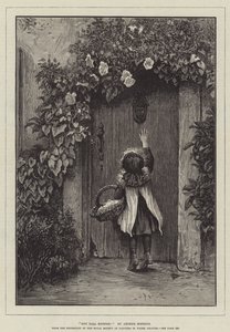 Ikke høj nok! Fra udstillingen af Royal Society of Painters i akvarelfarver af Arthur Hopkins