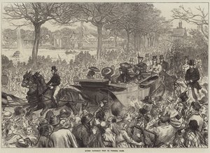Dronning Victorias besøg i Victoria Park af Arthur Hopkins