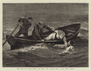 Scene fra Mr. Charles Reades nye drama, The Scuttled Ship, på det olympiske teater af Arthur Hopkins