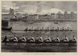 Oxford og Cambridge Boat-Race, klar til start