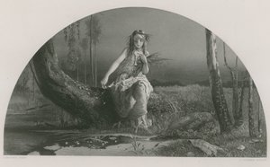 Ophelia, Hamlet af Arthur Hughes