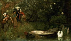 The Lady of Shalott, 1873 af Arthur Hughes