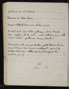 Side fra en notesbog til The White Company, The Newberry Library Vault Folio Case MS 5116 no. 2 af Arthur Ignatius Conan Doyle