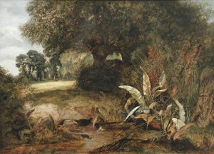 A Quiet Nook (olie på lærred) af Arthur J. Stark