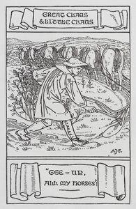 HC Andersen: Store Claus og Lille Claus (litho) af Arthur Joseph Gaskin