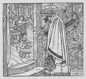 HC Andersen: Ole Luk-Oie (litho) af Arthur Joseph Gaskin
