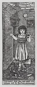 HC Andersen: De elskende (litho) af Arthur Joseph Gaskin