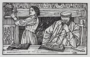 HC Andersen: Den gamle gadelygte (litho)