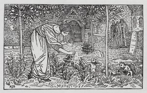 HC Andersen: De vilde svaner (litho) af Arthur Joseph Gaskin