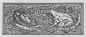 HC Andersen: Tommelise (litho) af Arthur Joseph Gaskin