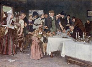 Befolkningen i Preussen donerer deres ejendele for at hjælpe med at finansiere en ny krig mod Napoleon af Arthur Kampf